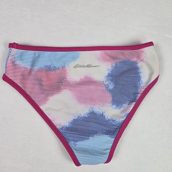 Eddie Bauer Girls Reversible Swimsuit Size 7/8 M Tankini Bikini Beach Pink Pool - Picture 9 of 14